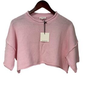 Mimosa pink oversize short sleeve top size small